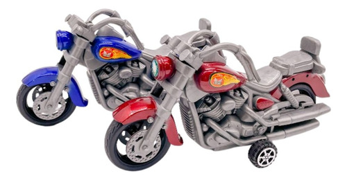 Moto Miniatura Retro Brinquedo Super Harley 2 Unidades    