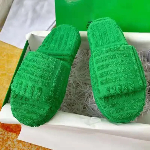 Zapatillas De Algodón Con Toalla Cálida De Fondo Grueso Para