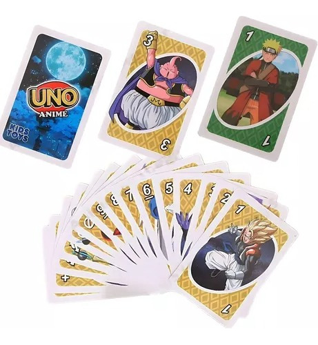 Jogo de tabuleiro de cartas Uno Anime Demon Slayer One Piece