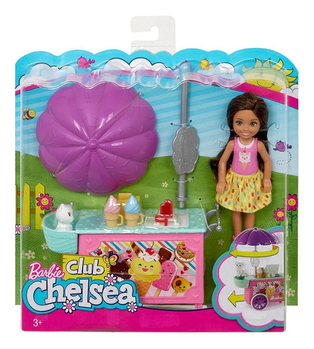 Barbie Club Chelsea Ice Cream Carrito De Helados Env