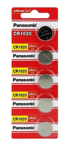 05 Pilhas Baterias Cr1620 3v Panasonic 01 Cartela