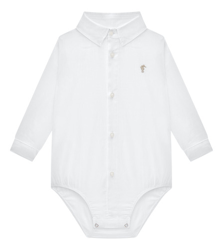Conjunto Bebê Menino Body Camisa /calça Linho E Suspensório