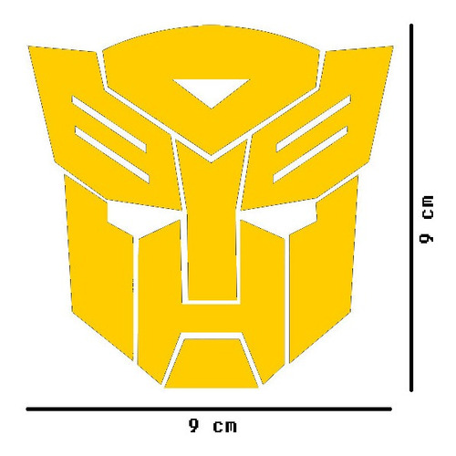 Transformers Logo Sticker Vinil 2 Pzs Yllw $135 Mikegamesmx