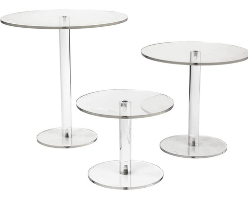 Soporte Acrílico Para Tartas N, Redondos, Para Mesa De Postr