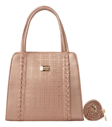 Bolso De Mujer Fana Jupiter Color Oro Rosado Preciosa