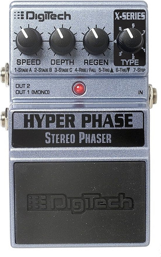 Pedal Guitarra Eléctrica Digitech Hyper Phaser Stereo Phaser