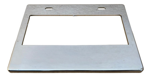 Marco Porta Placa Ancha Motocicleta Numéric Cromo / Tornasol
