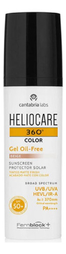 Heliocare 360 Oil-free Protector Solar Piel Grasa Beige 50ml