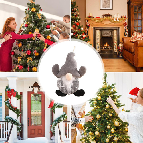 Adornos Navideños De Gnomo Gnomo De Navidad Muñeco Sin Rostr
