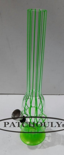 Imagen 8 de 8 de Bong Pipa Agua Water Pipe Color Line Acrilico 22 Cm.