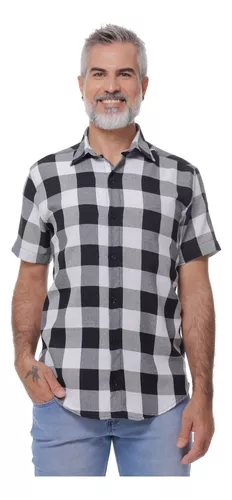 Camisa de manga curta masculina estilo britânico Londres xadrez estilo  manga curta de cavalheiro, estilo britânico Londres xadrez estilo sênior de  cavalheiro camiseta de manga curta, estilo cavalheiro que você, não perca!