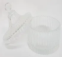 Comprar 6 Carameleras Vidrio Velas Soja Calor Bombonera Frascos