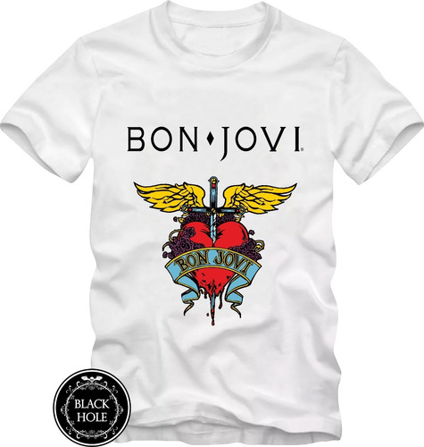 Polos / T-shirt Rock  Bon Jovi - Black Hole Peru