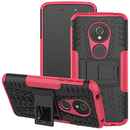 Funda Para Motorola Moto G6 Forge / G6 Play Rosa Doble Ca-02