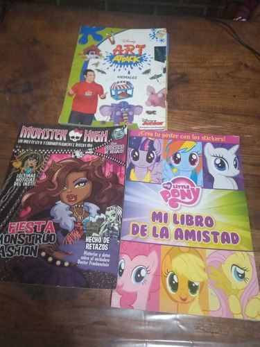 Lote Revistas Little Pony,monster High Y Art Attack Mattel!!
