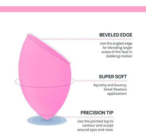 Aoa Studio Collection Makeup Sponge Set Makeup Blender Latex