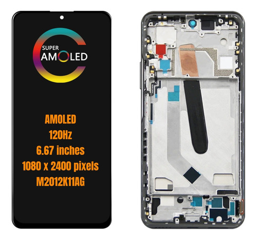 Pm Compatible Pantalla Oeld Amoled For Poco F3 5g