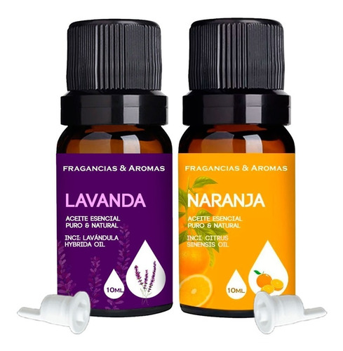 Aceite Esencial Puro Y  Natural Lavanda Y Naranja