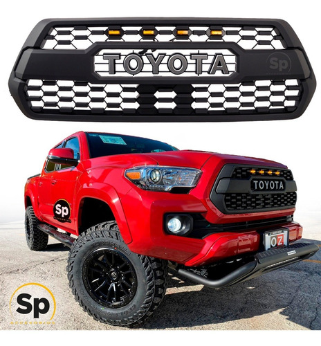 Imagen 3 de 8 de Parrilla Frontal Toyota Tacoma 2016/2019 Tipo Trd Con Led