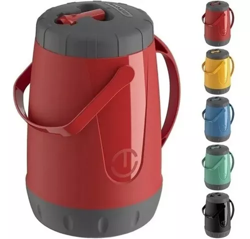 Garrafa de Café Térmica Tupperware Easy Tupper 1 litro Vermelho