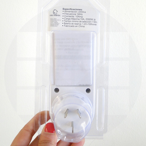 Interruptor Timer Horario Digital Enchufable Programable