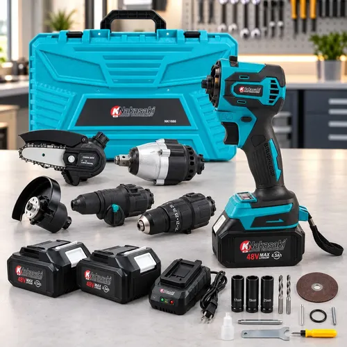 Kit Ferramentas 5 Em 1 Brushless 48v 2 Baterias Maleta - R$ 499,99