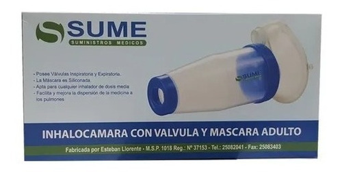 Inhalocamara C/valvula Y Mascara Adulto