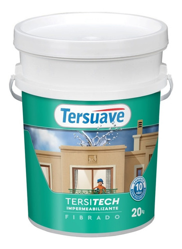 Tersitech Fibrado Membrana En Pasta Tersuave 20 Kg Blanco