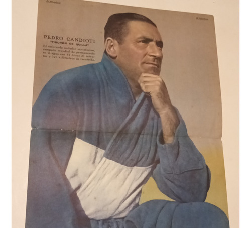 Pedro Candiotti. Natacion (lamina El Grafico 1937)