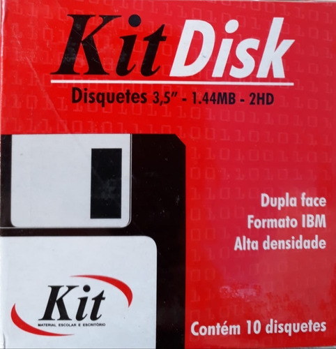 Caixa Disquete Kit Disk Original 3,5 1.44mb 2hd Lacrado