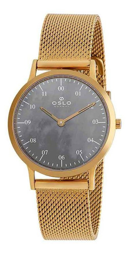 Relógio Oslo Feminino Ofgsss9t0013 G2kx Cor da correia Dourado Cor do bisel Dourado Cor do fundo Cinza