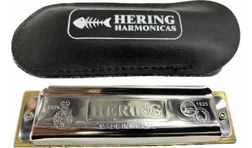 Gaita De Boca Diatônica Hering Harmônica Master Blues Si B