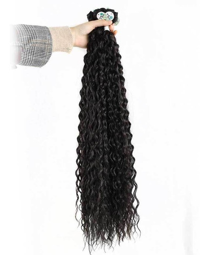 Cabello Rizado Orgánico, 75 Cm, 200 G, Cabello Humano De Bio