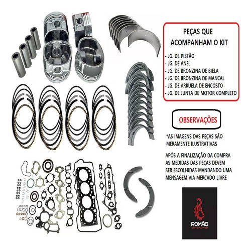 Kit Retifica Do Motor Vw Jetta Tsi 2.0 16v. 12/13 Ccza
