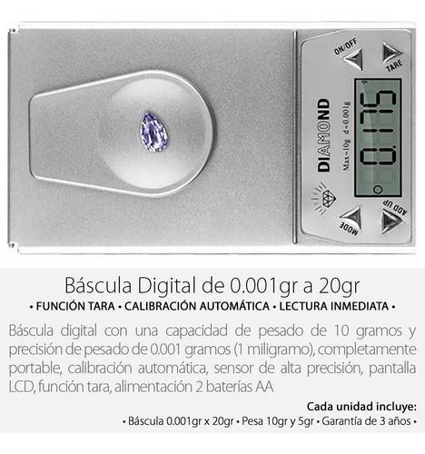 Imagen 2 de 5 de Bascula Digital 0.001gr X 10g Miligramos Gramos Envío Gratis