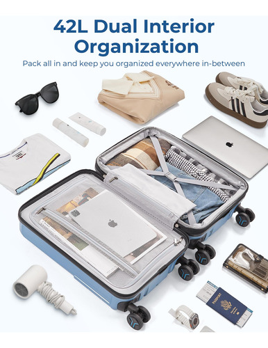 Bolsa De Equipaje De Mano Smart De 20 Pulgadas Y 35 Litros C