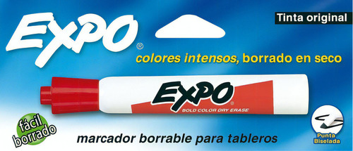 Marcadores Expo Marcador Borrable Para Tablero Color Rojo