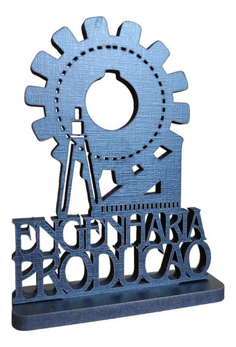Emblema De Mesa Símbolo Engenharia De Produção Formatura