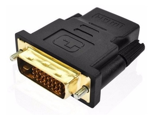 Imagen 3 de 7 de Conector Adaptador Dvi-d Macho A Hdmi Hembra Fullhd Video Tv