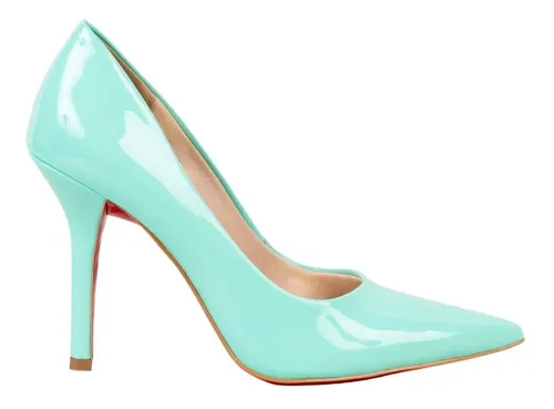 Scarpin Verde Tiffany MercadoLivre