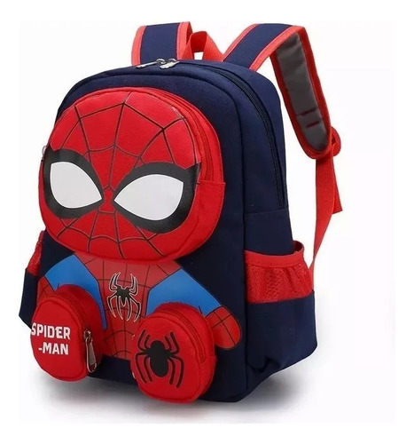 Mochila Spider Man 3d Escolar Primaria Kindergarten For Niñ