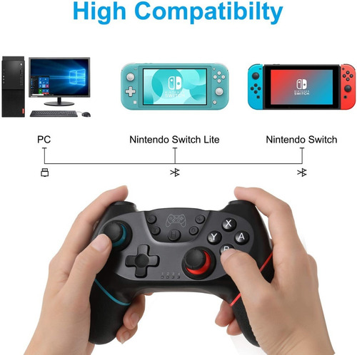 Controlador Inalámbrico Para Nintendo Switch Con Turbo