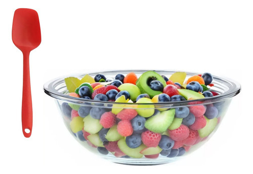 Tigela Plus Bacia Refratario P/servir Frutas Saladas 1,5lts 