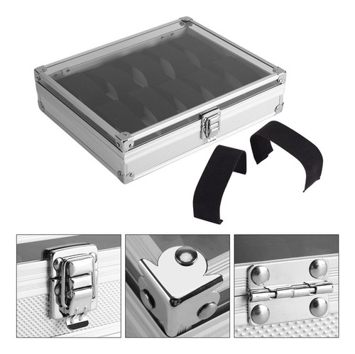 Caja De Almacenamiento Reloj Aleación De Aluminio