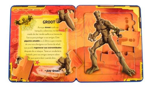 Libro De Fomi Guardianes De La Galaxia Con 5 Rompecabezas