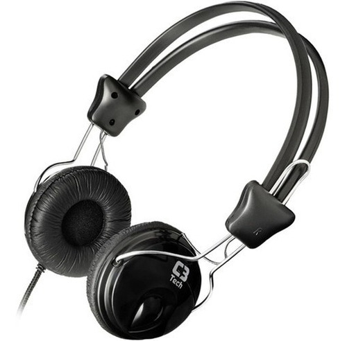 Headphone C3 Tech Tricerix-mc Mi-2280erc Com Microfone Cor Preto