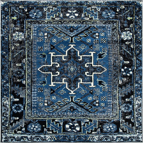 ~? Safavieh Vintage Hamadan Collection 3' Cuadrado Azul Clar