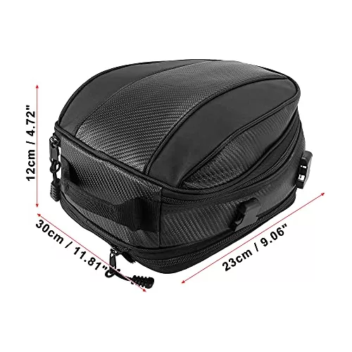 Bolsa Trasera Motoforti Para Asiento De Moto, Para Viajes En