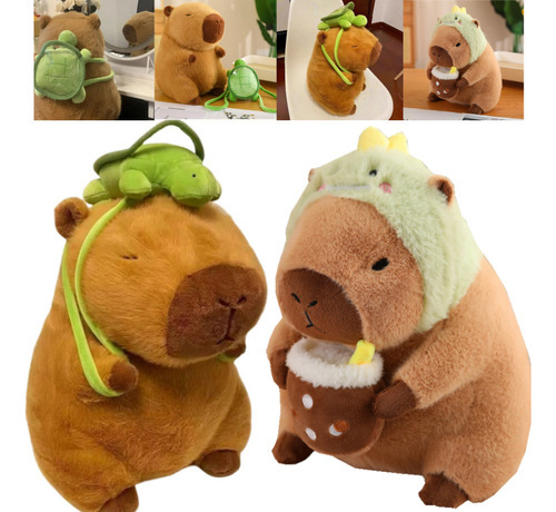 Juguete De Peluche Simulado De Capibara Para Niños, 2 Piezas