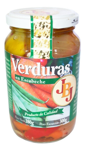 Escabeche Verdurasx 360 Grs Marca Jbj